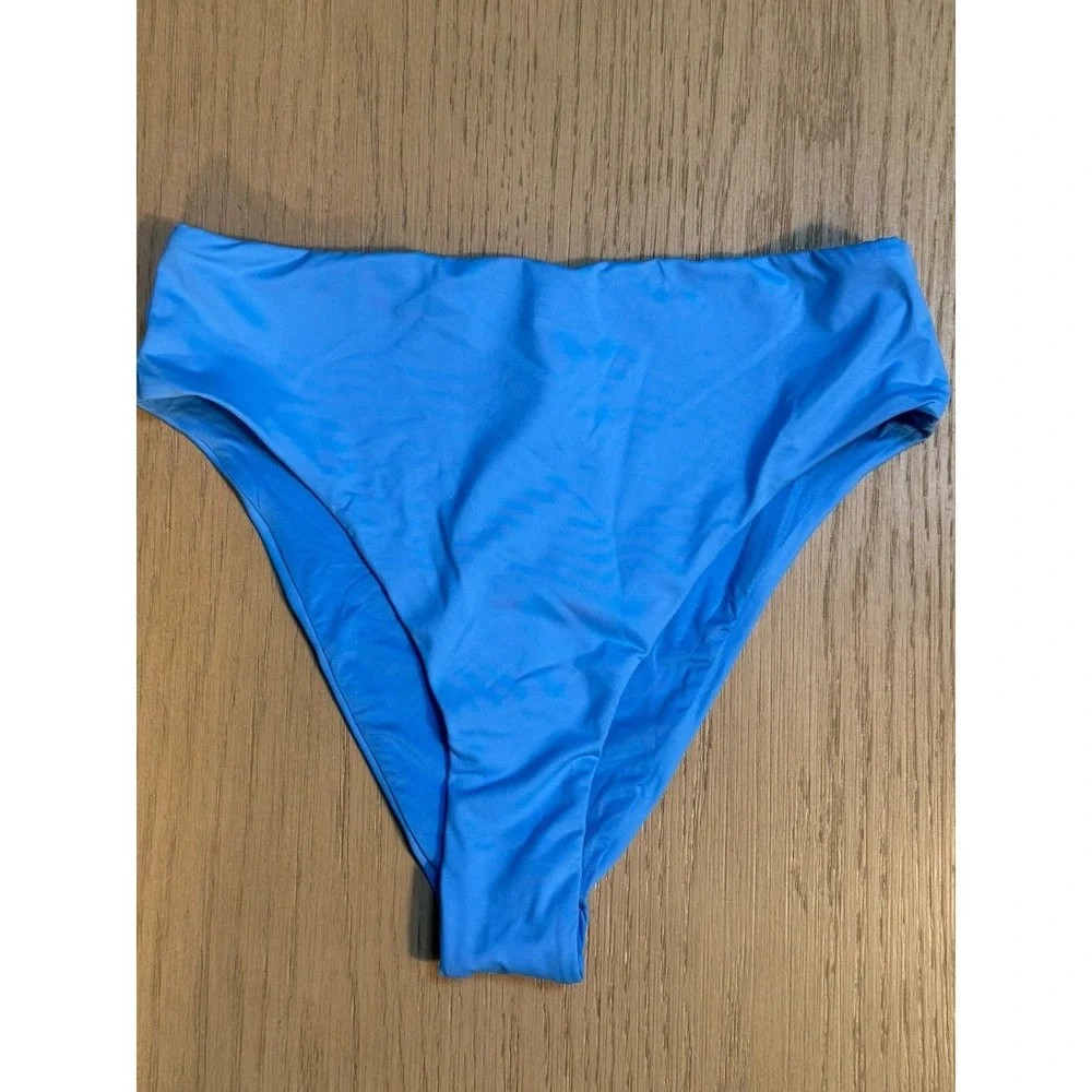 NWT SKIMS Signature Swim Mid Waist Bottom Tide BRF-8474W Size S